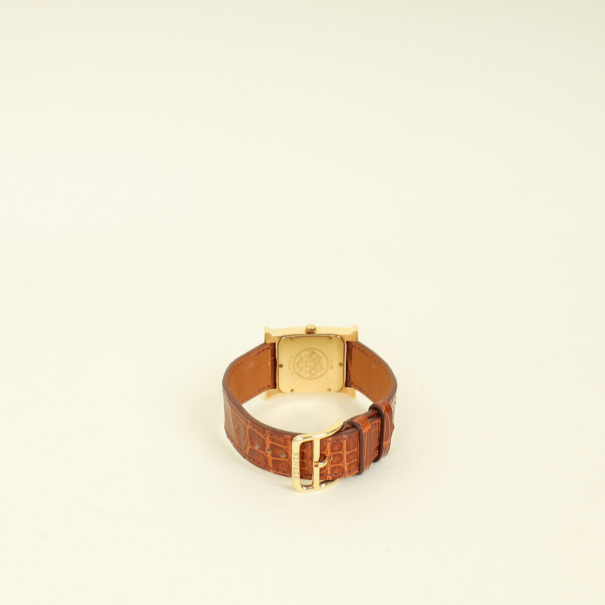 Hermes Gold Diamond Heure Quartz Movement Medium Model, 30 