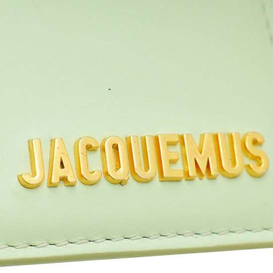 Jacquemus Light Green Le Bambino Long Flap Shoulder Bag