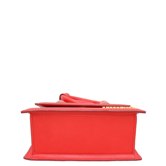 Jacquemus Red Le Chiquito Noeud Les Classiques Coiled Handle Bag