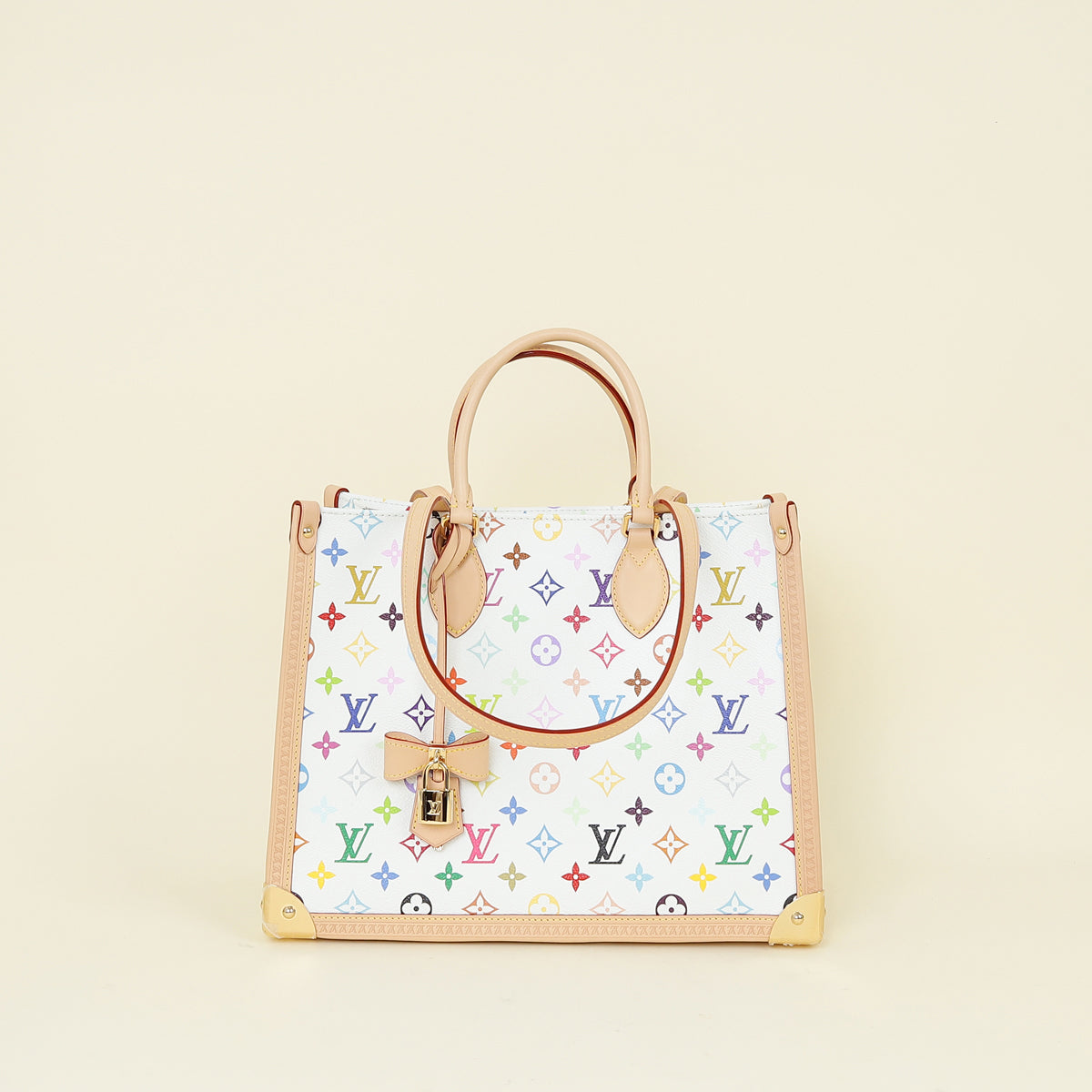 Louis Vuitton White Multicolor x TM OnTheGo MM Bag – THE CLOSET