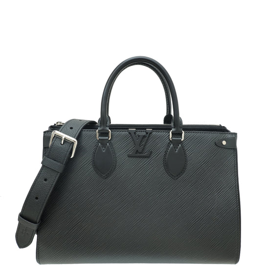 Louis Vuitton Noir Grenelle Tote MM Bag