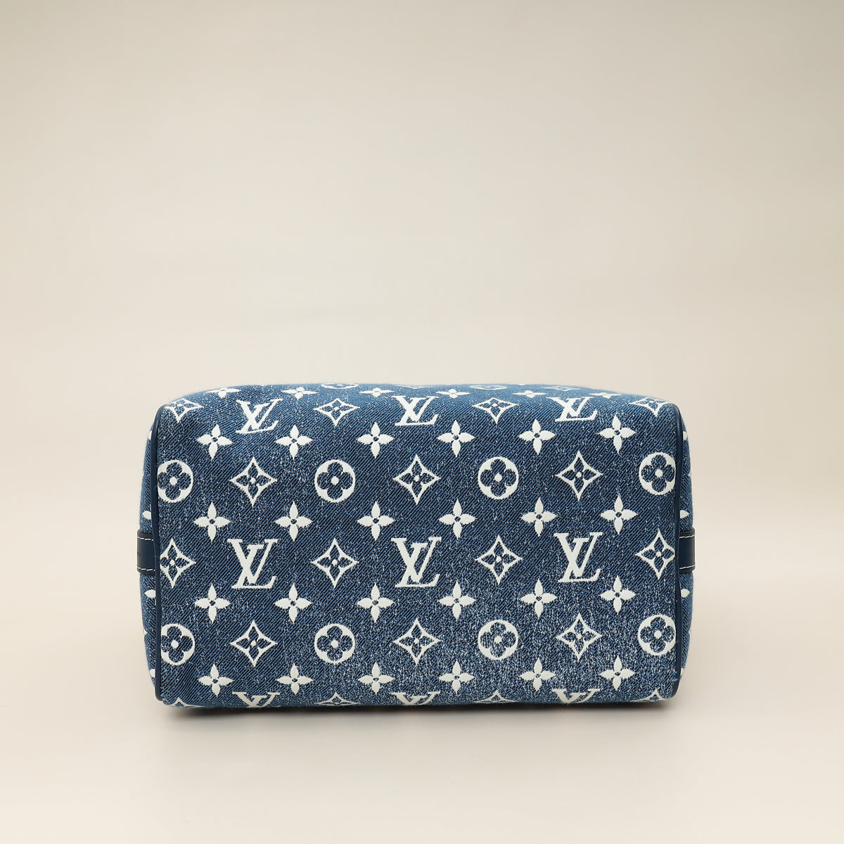 Louis Vuitton  Jacquard Bandouliere Monogram Denim Shoulder Strap Navy Blue Louis Vuitton Navy Blue Monogram Denim Jacquard Speedy  main image 4