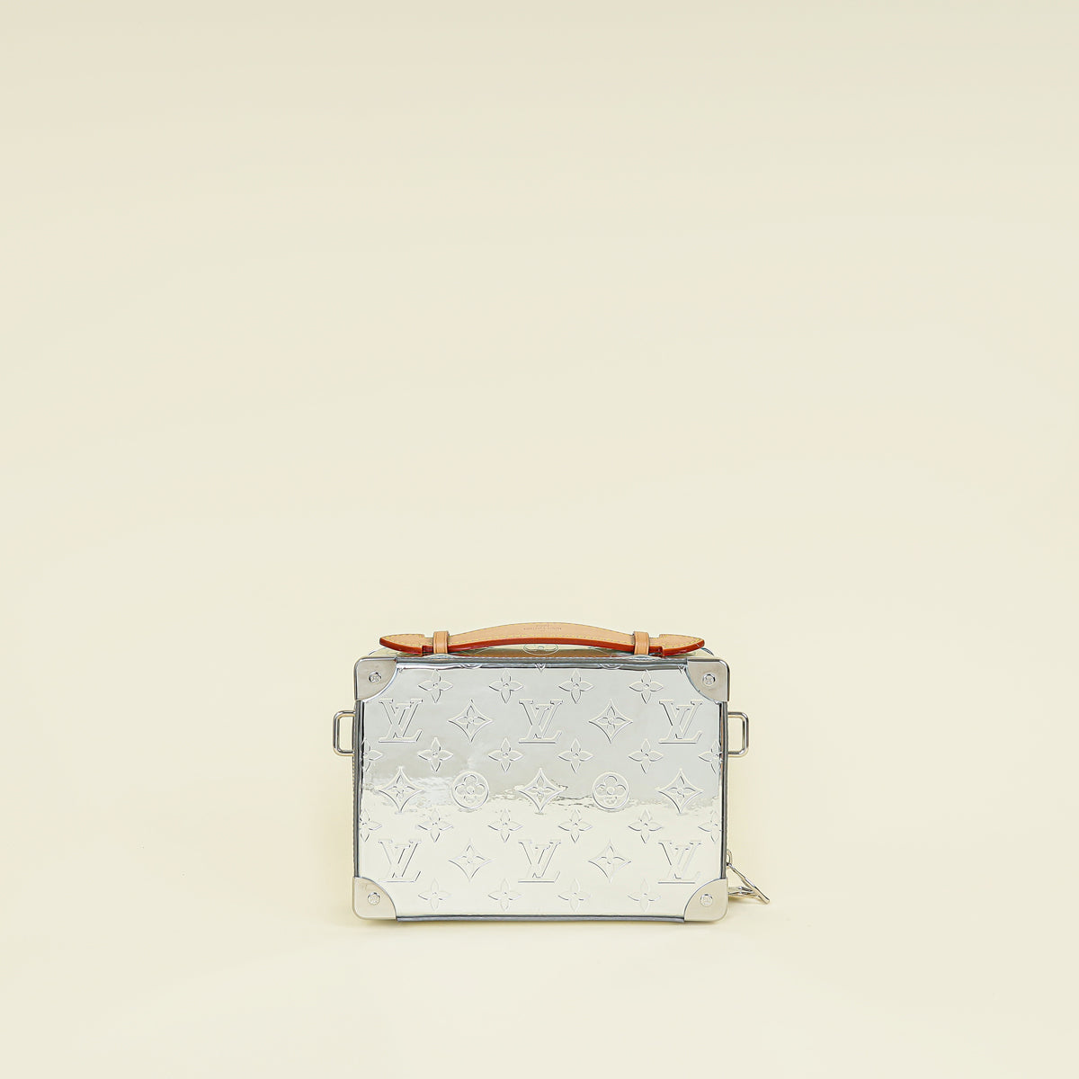 Louis Vuitton Silver Monogram Mirror Soft Handle Trunk Bag | Pre