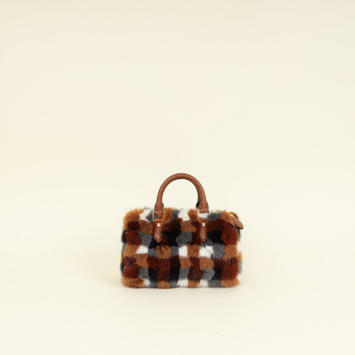 Louis Vuitton Cognac Nano Speedy Mink Fur Bag – THE CLOSET