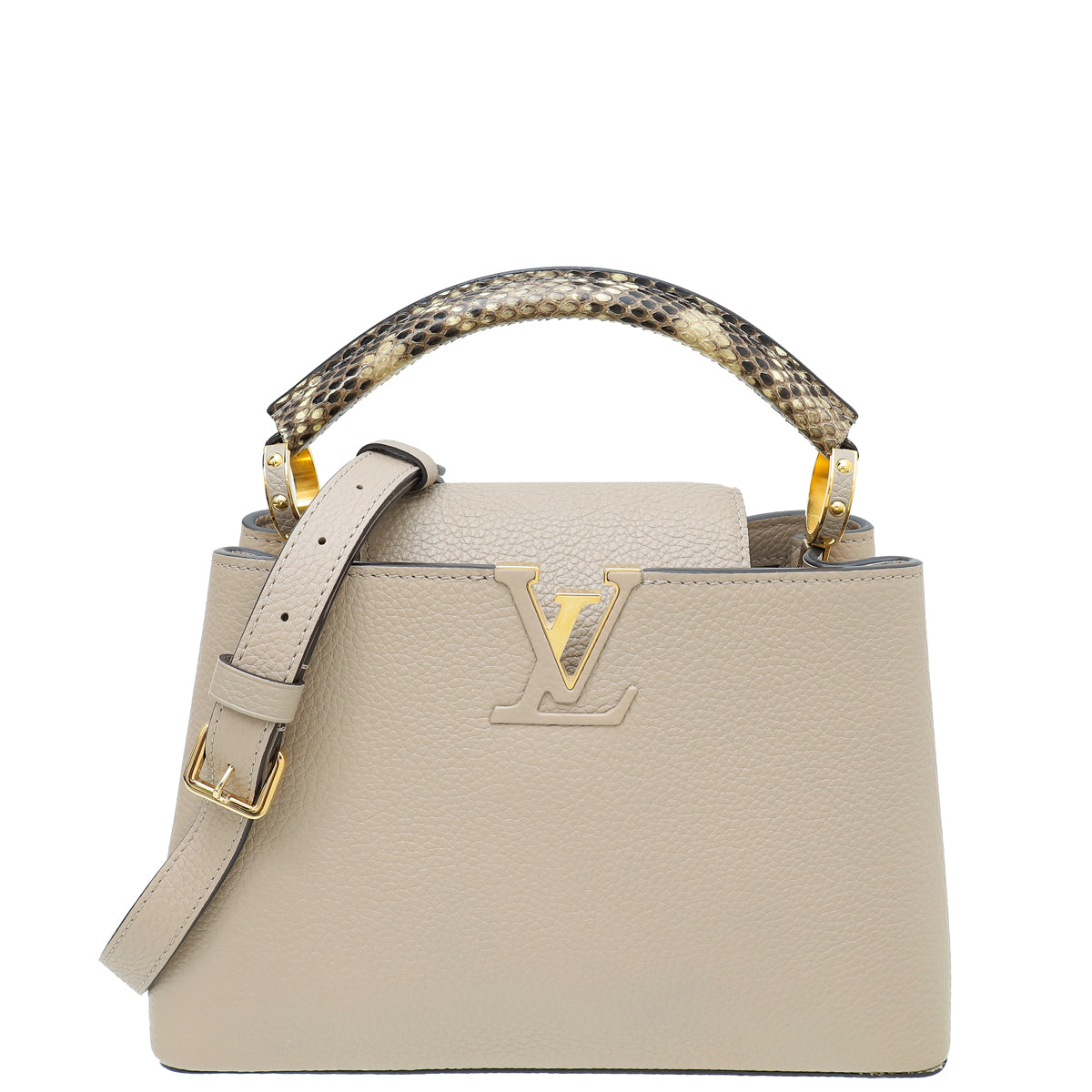 Louis Vuitton Galet Python Handle Capucines BB Bag – THE CLOSET