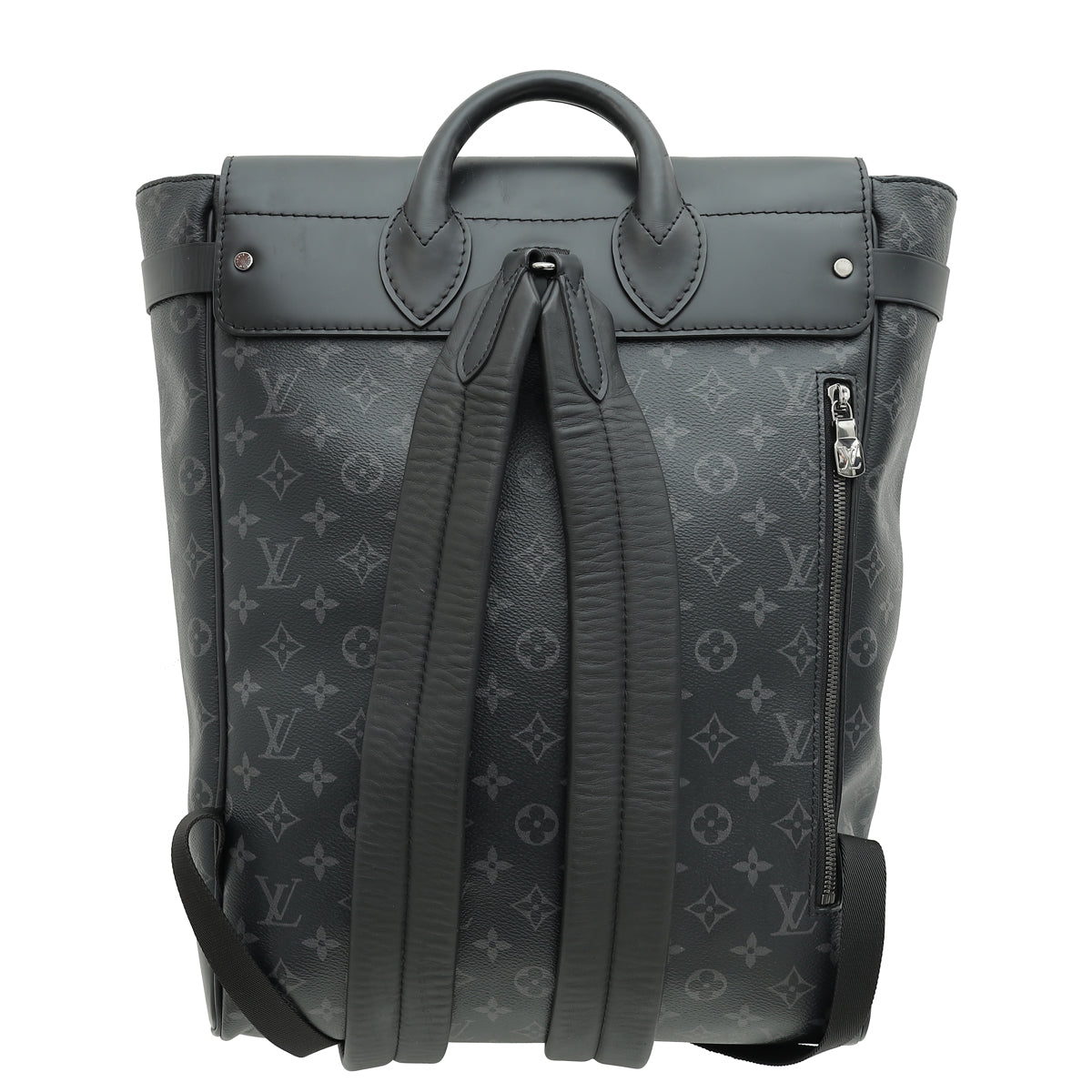 Louis Vuitton Grey Monogram Eclipse Steamer Backpack Bag THE CLOSET Louis Vuitton Grey Monogram Eclipse Steamer Backpack Bag THE CLOSET
