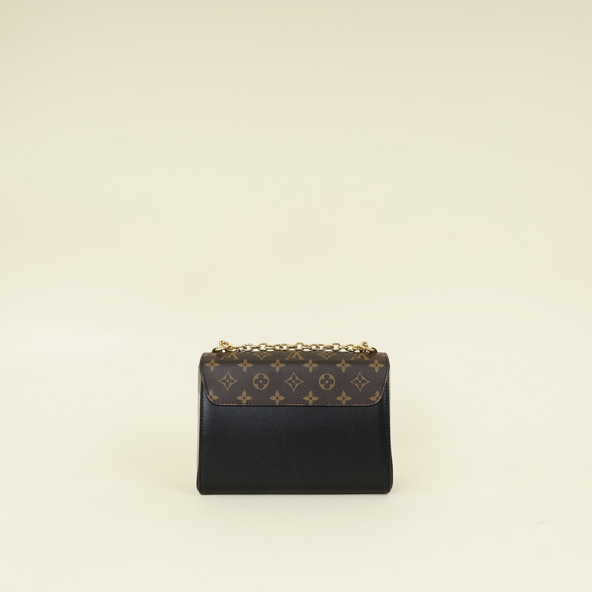 Louis Vuitton Black Veau Satin Monogram Twist MM Bag – THE CLOSET