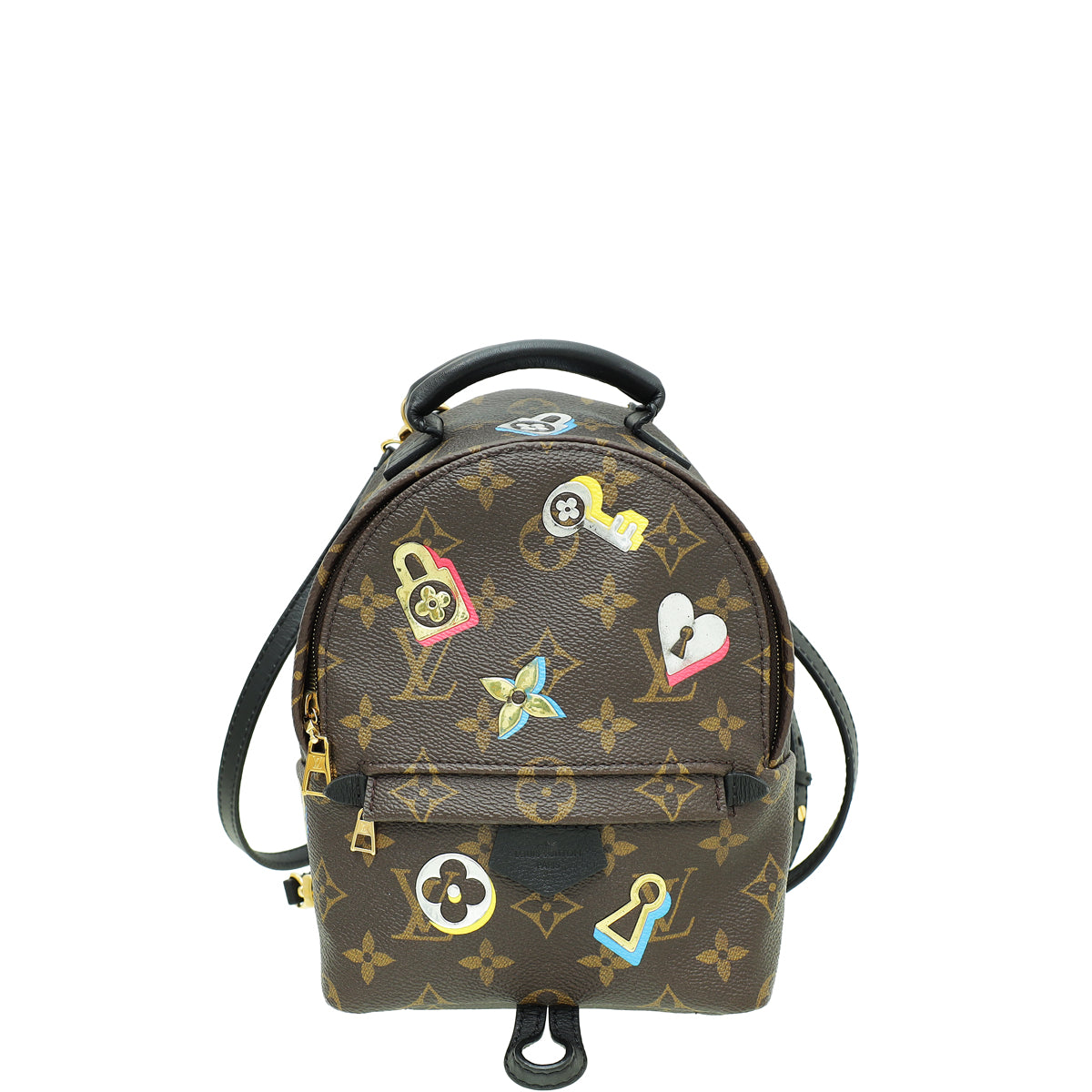 louis vuitton backpack mini multicolor Louis Vuitton Monogram Multicolor Love Lock Palm Springs Backpack Mini Bag