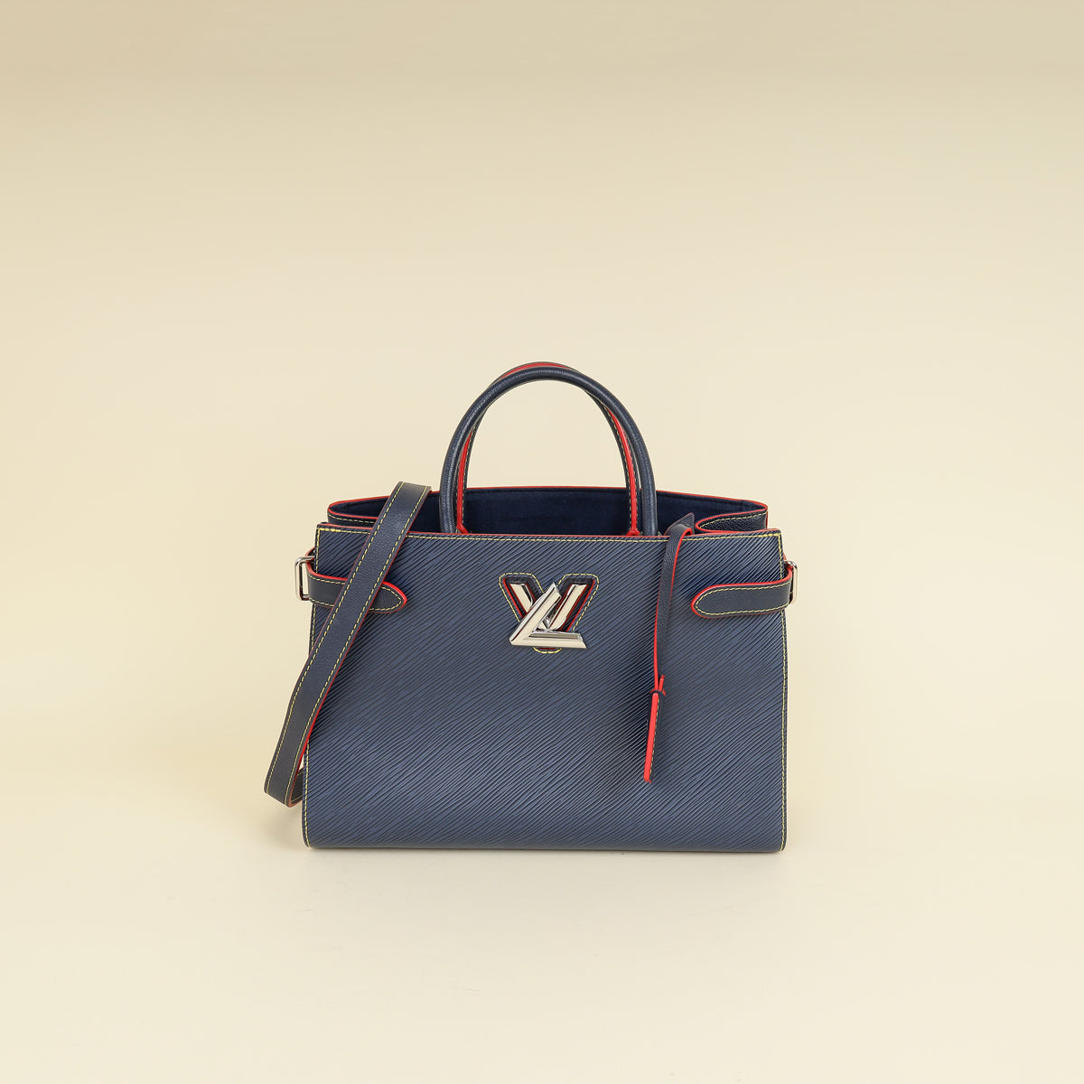 Louis Vuitton Indigo Blue Twist Tote Bag W/ NK Initials – THE CLOSET
