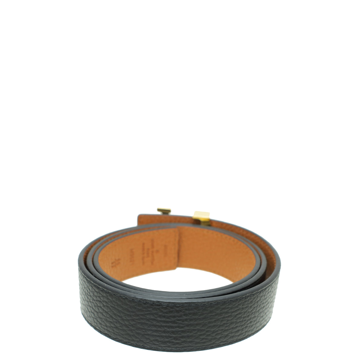 Louis Vuitton 30mm Black Brown Leather Reversible Initiales Belt 80/32 LV Initiales 30mm Reversible Belt Monogram - Women  main image 2