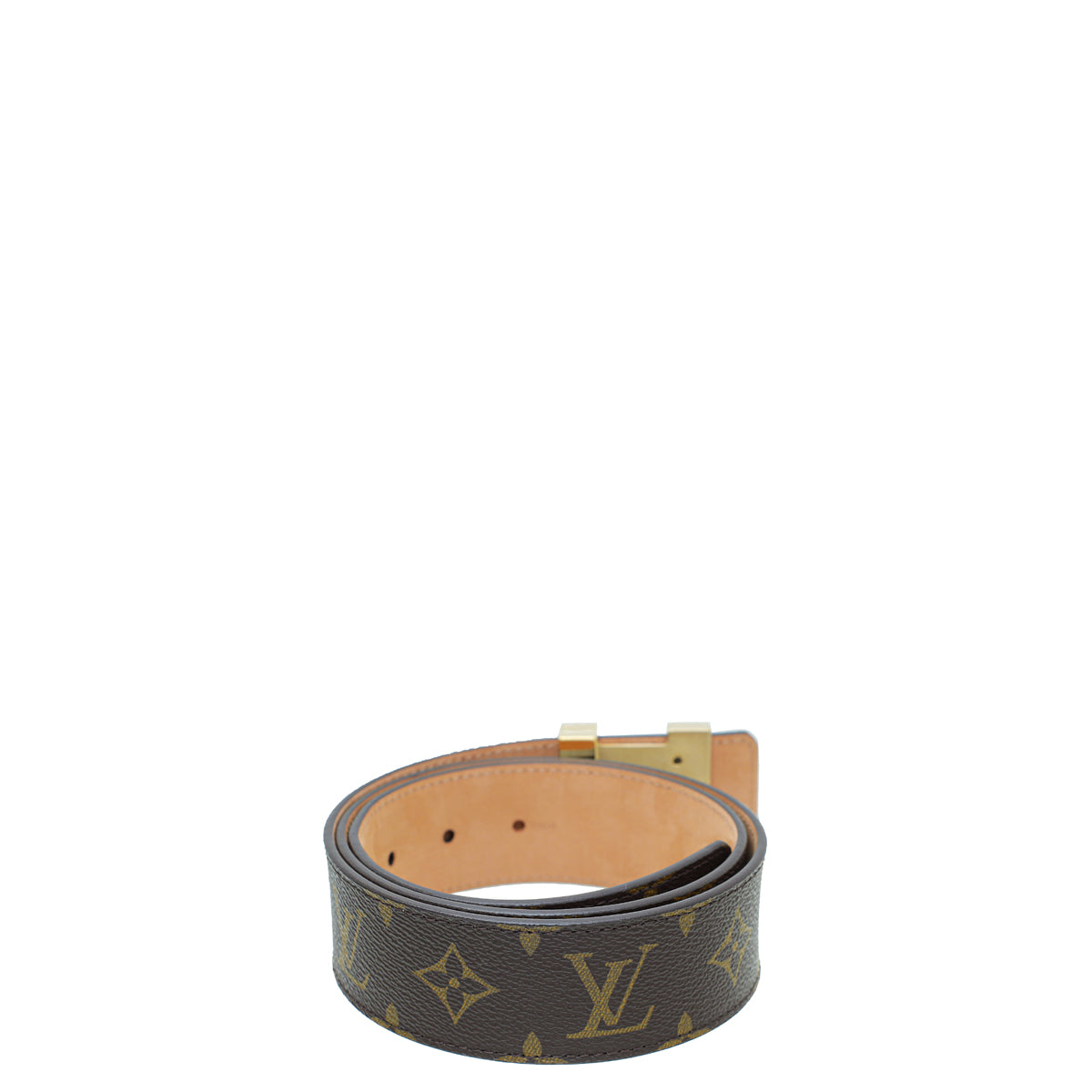 Like new LV Initiales Monogram Canvas Belt size 34 Louis Vuitton Reverse Monogram 35mm LV Initiales Belt 85 34  main image 3