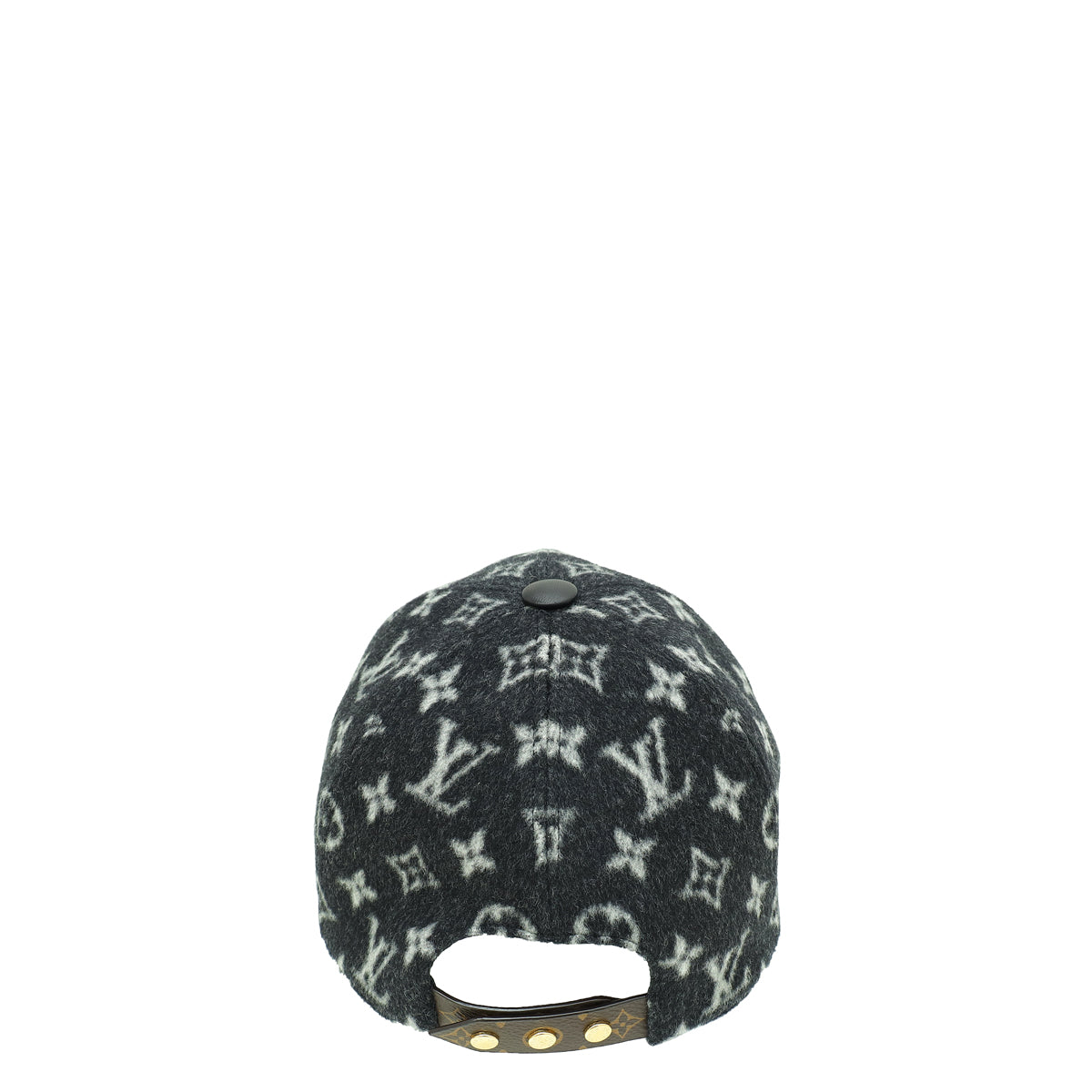 Louis Vuitton Monogram Wool and Leather Carry On Cap Louis Vuitton Black Wool Monogram Chapka Carry On Hat - Shop LV main image 2