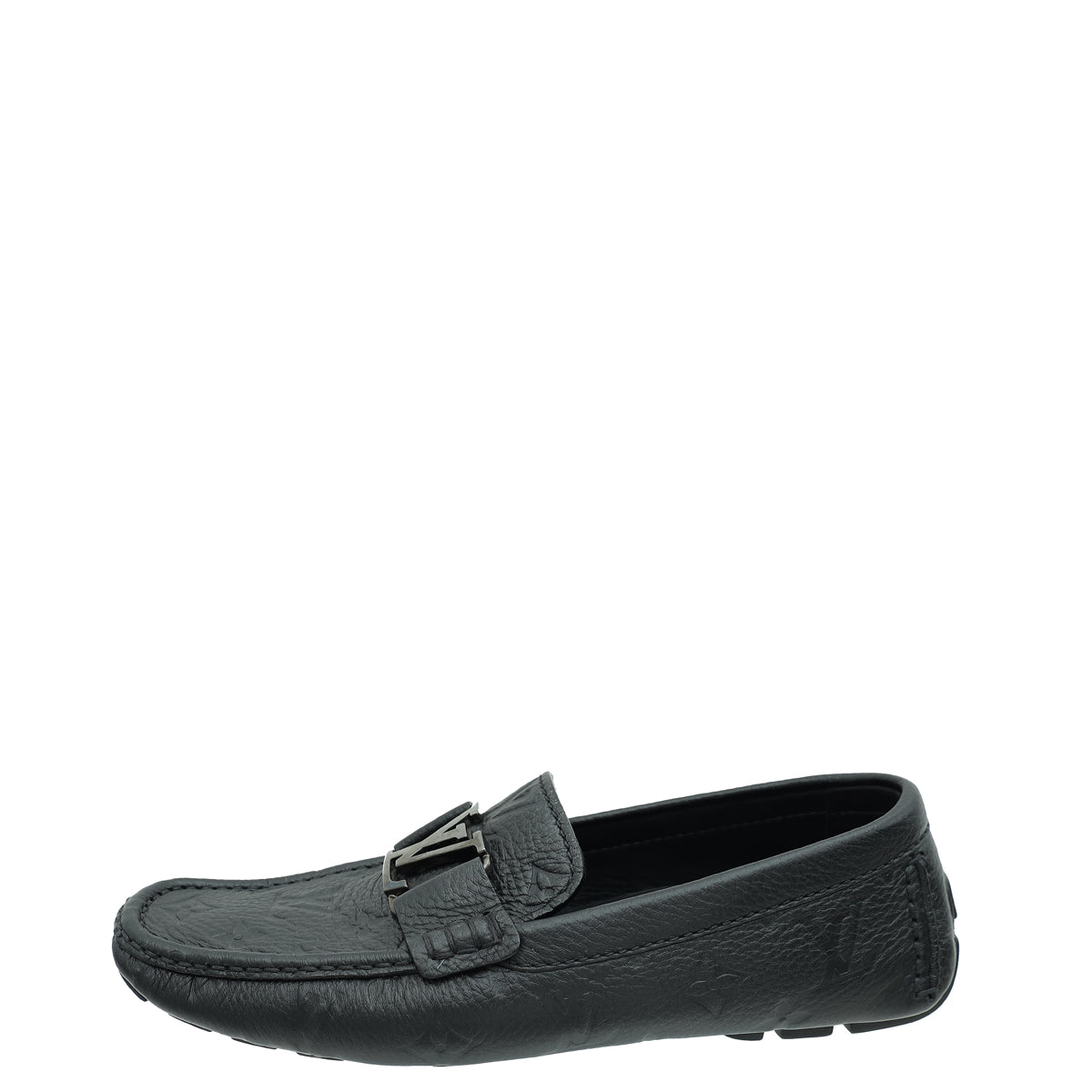 Louis Vuitton Black Monogram Empreinte Monte Carlo Moccasin  display picture 3