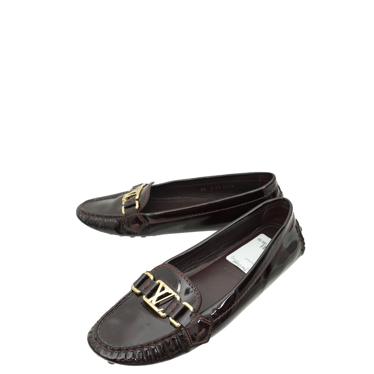 Louis Vuitton Burgundy Vernis Oxford Loafer 38 THE CLOSET Louis Vuitton Burgundy Vernis Oxford Loafer 38 THE CLOSET
