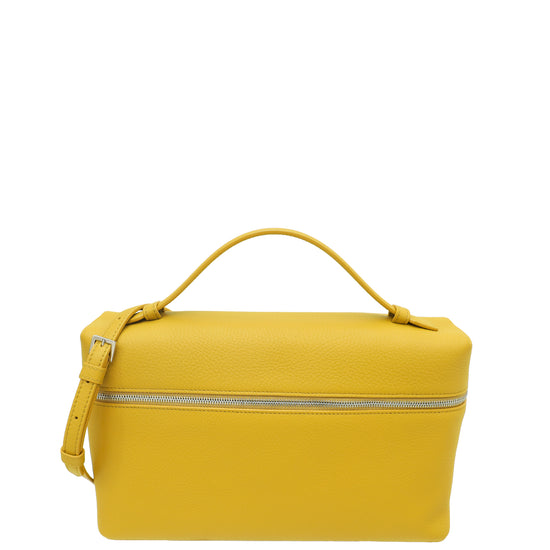 Loro Piana Mustard Yellow Extra Pocket 27 Bag