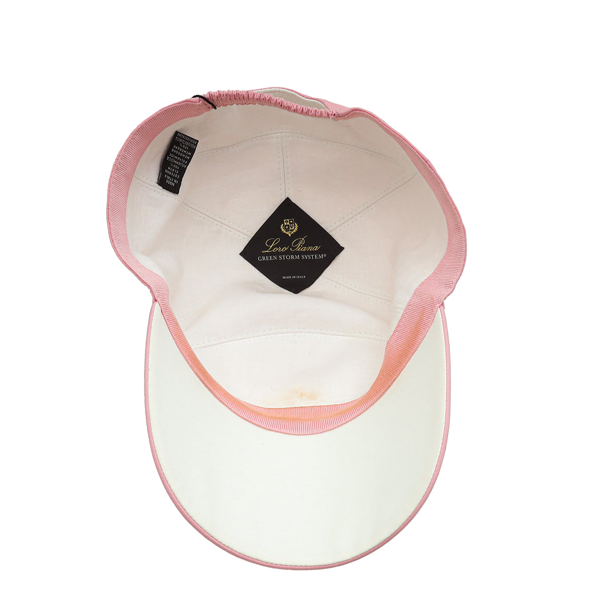 Loro Piana Pale Pink Storm System Cashmere Cap Mauve & White  display picture 3