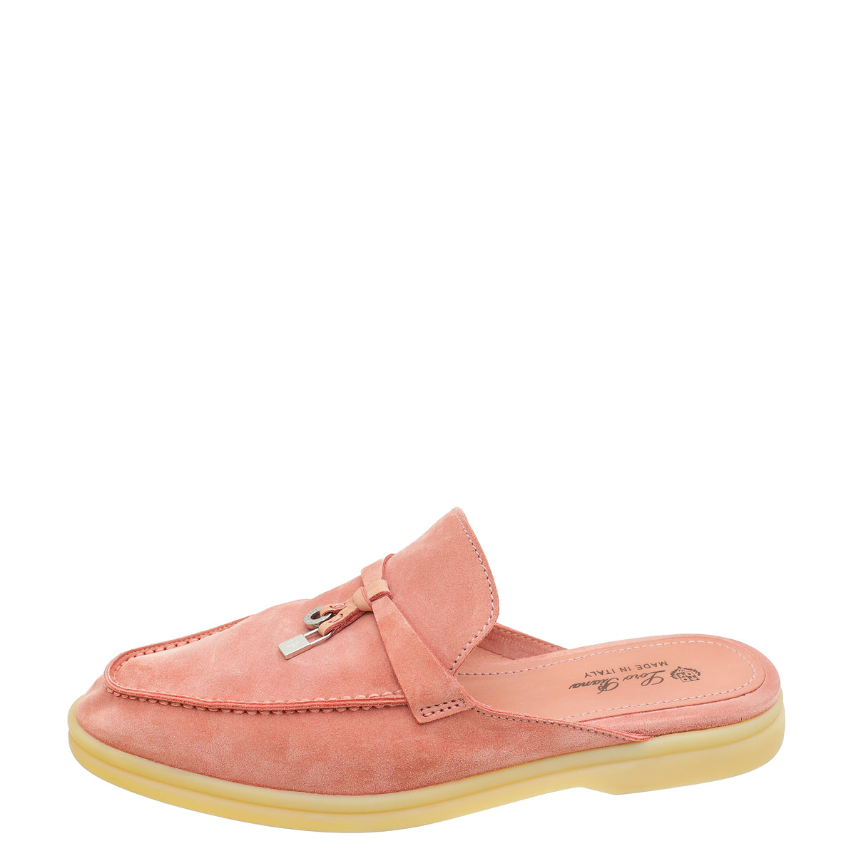 LP Charms Walk Babouche Loafer Pink Pastel Suede With Rabbit Fur Lining 206225