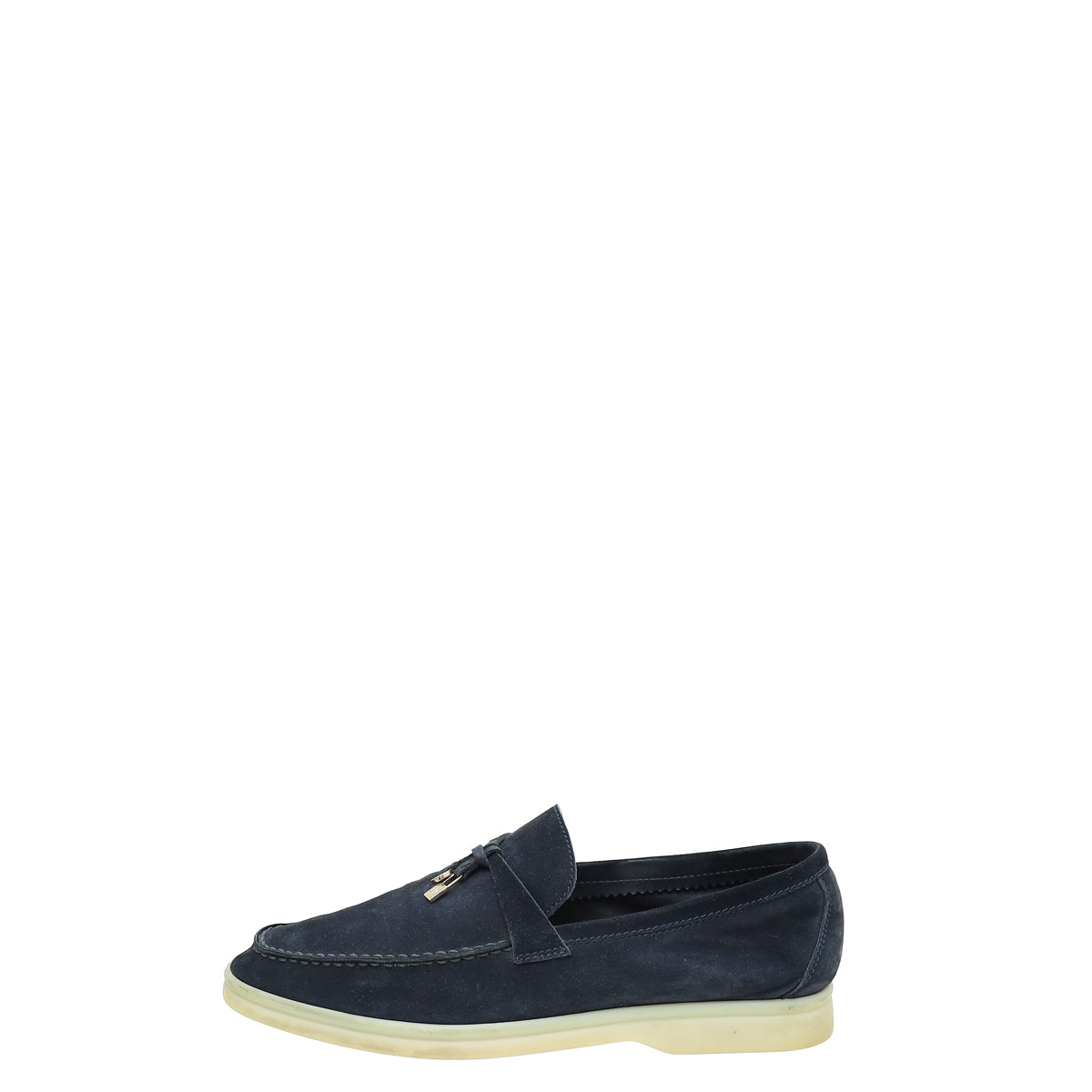 Loro Piana Navy Blue Summer Charm Walk Loafers 39 – THE CLOSET