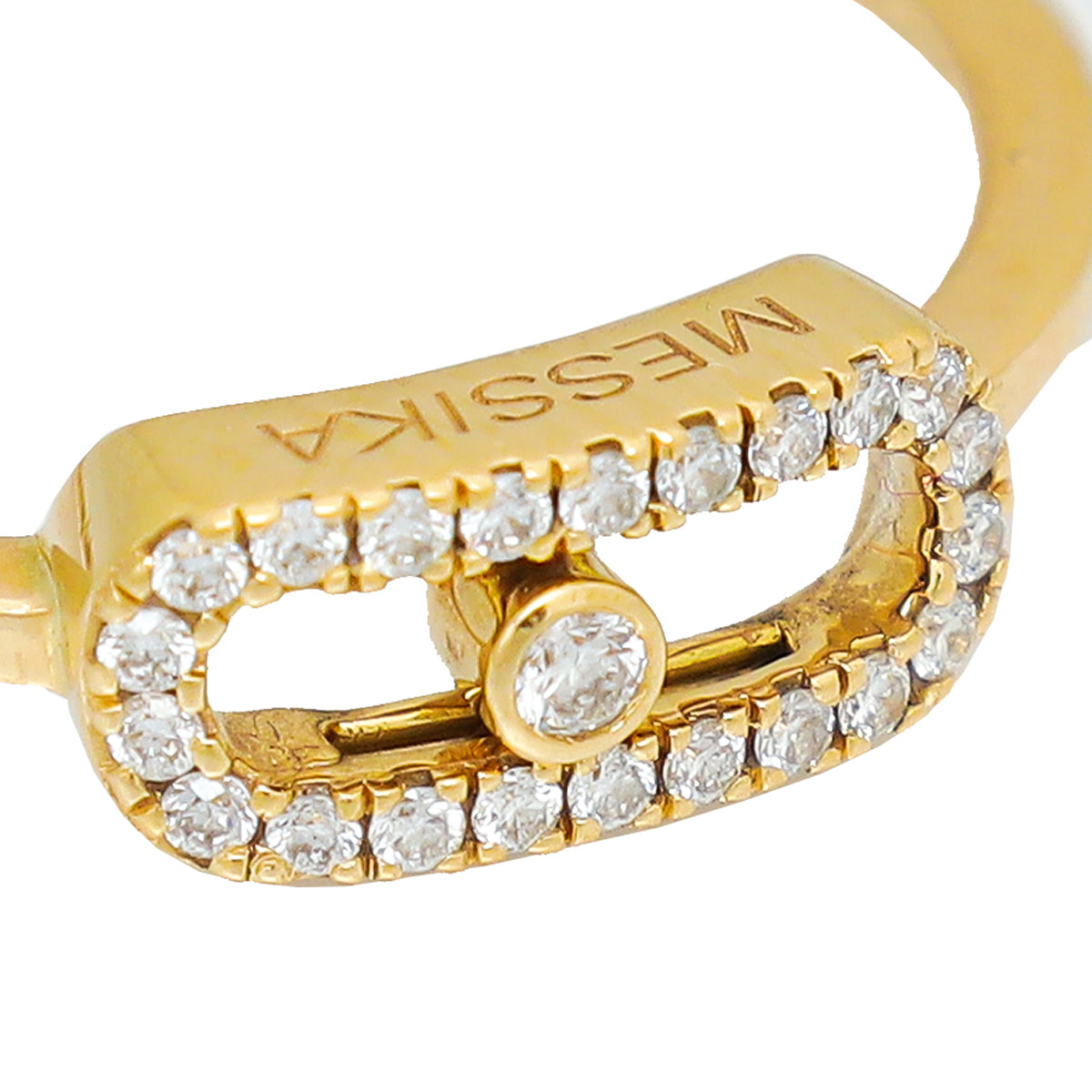 Messika 18K Yellow Gold Diamond Move Uno Ring 50