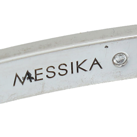 Messika 18K White Gold Diamond Move Romane Medium Bracelet