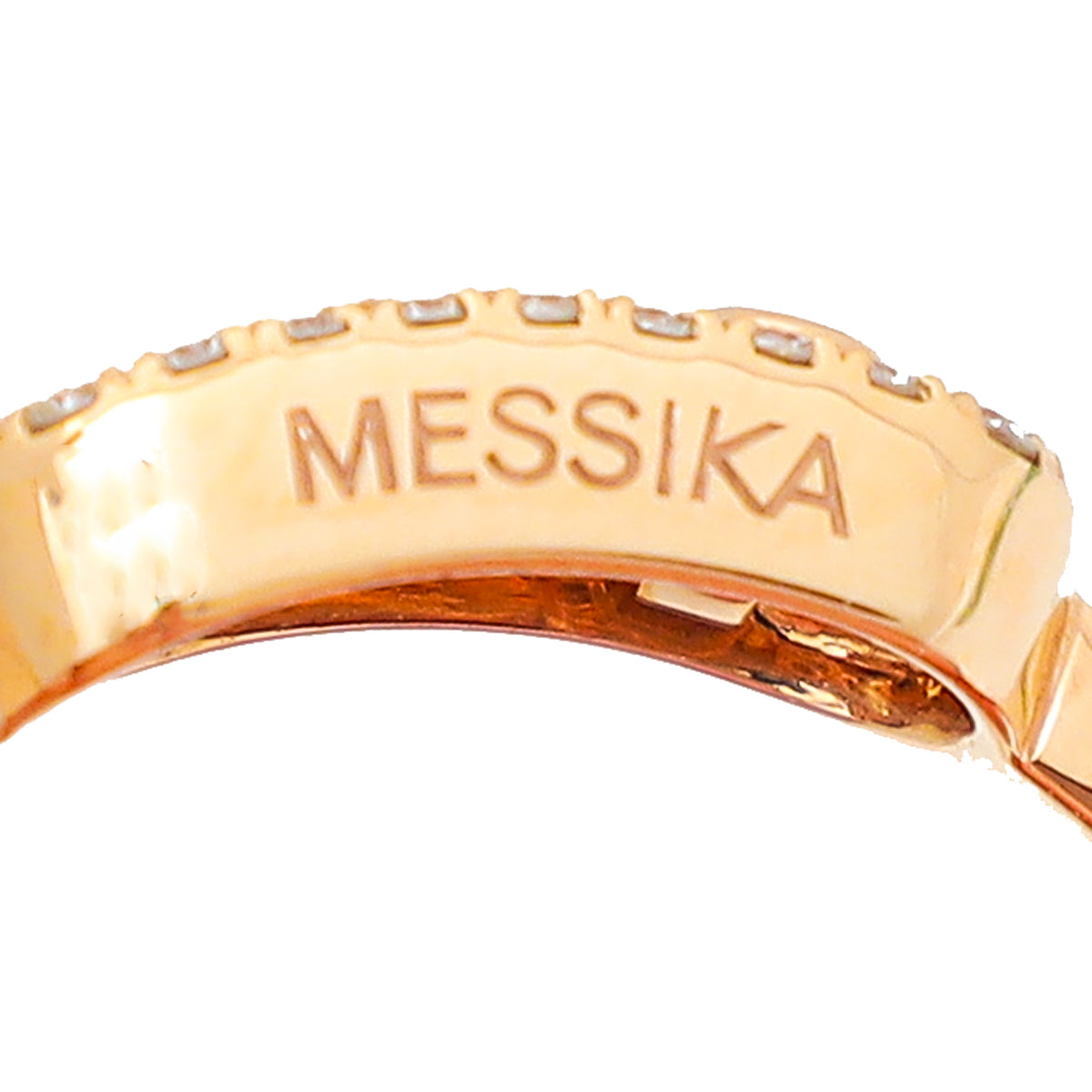 Messika 18K Rose Gold Diamond Move Uno Ring 51