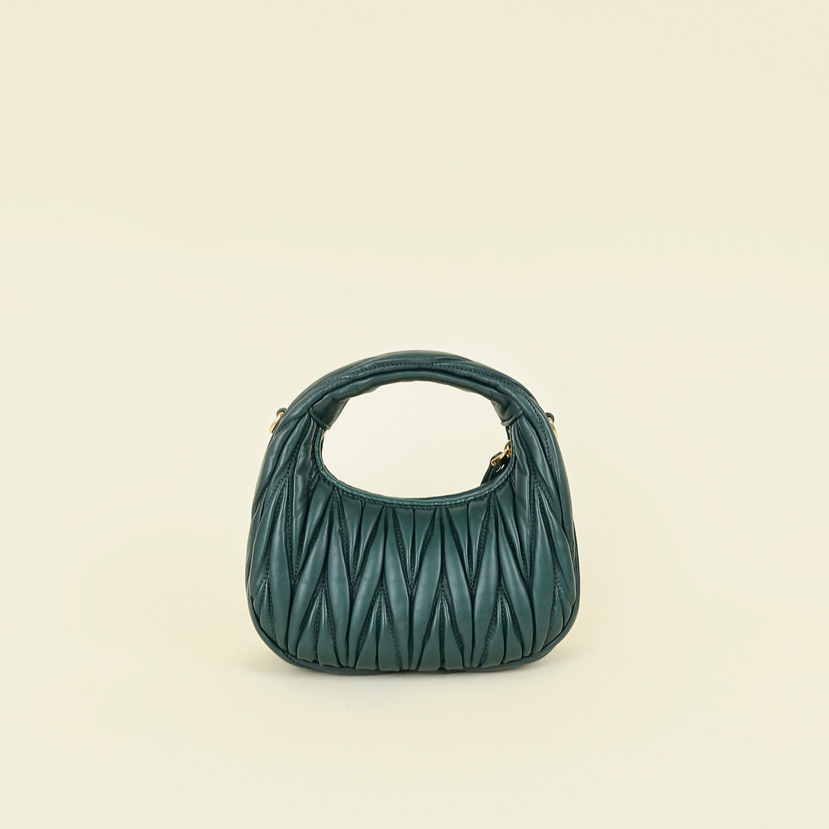 Miu Miu Emerald Green Mini Wander Hobo Bag – THE CLOSET