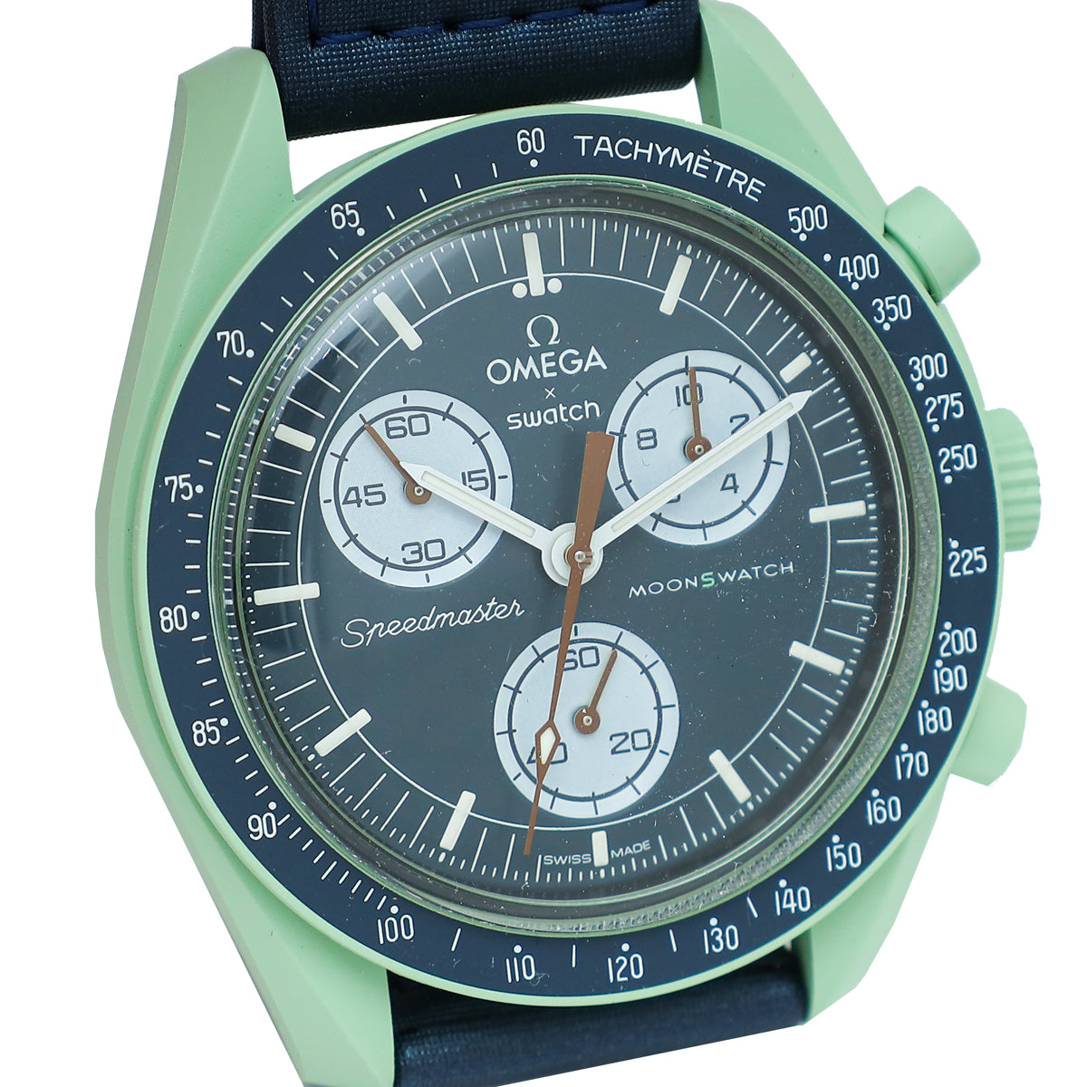 Omega Bicolor X Swatch Speedmaster Moonswatch Mission on Earth 41mm Watch