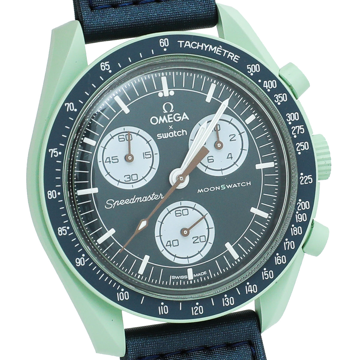 Omega Bicolor Swatch Speedmaster Moonswatch Mission On Earth 40mm Watch