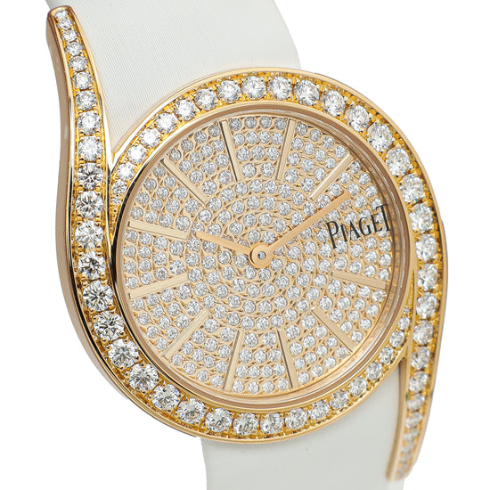 Piaget 18K Rose Gold Diamond Limelight Gala 32mm Quartz Watch