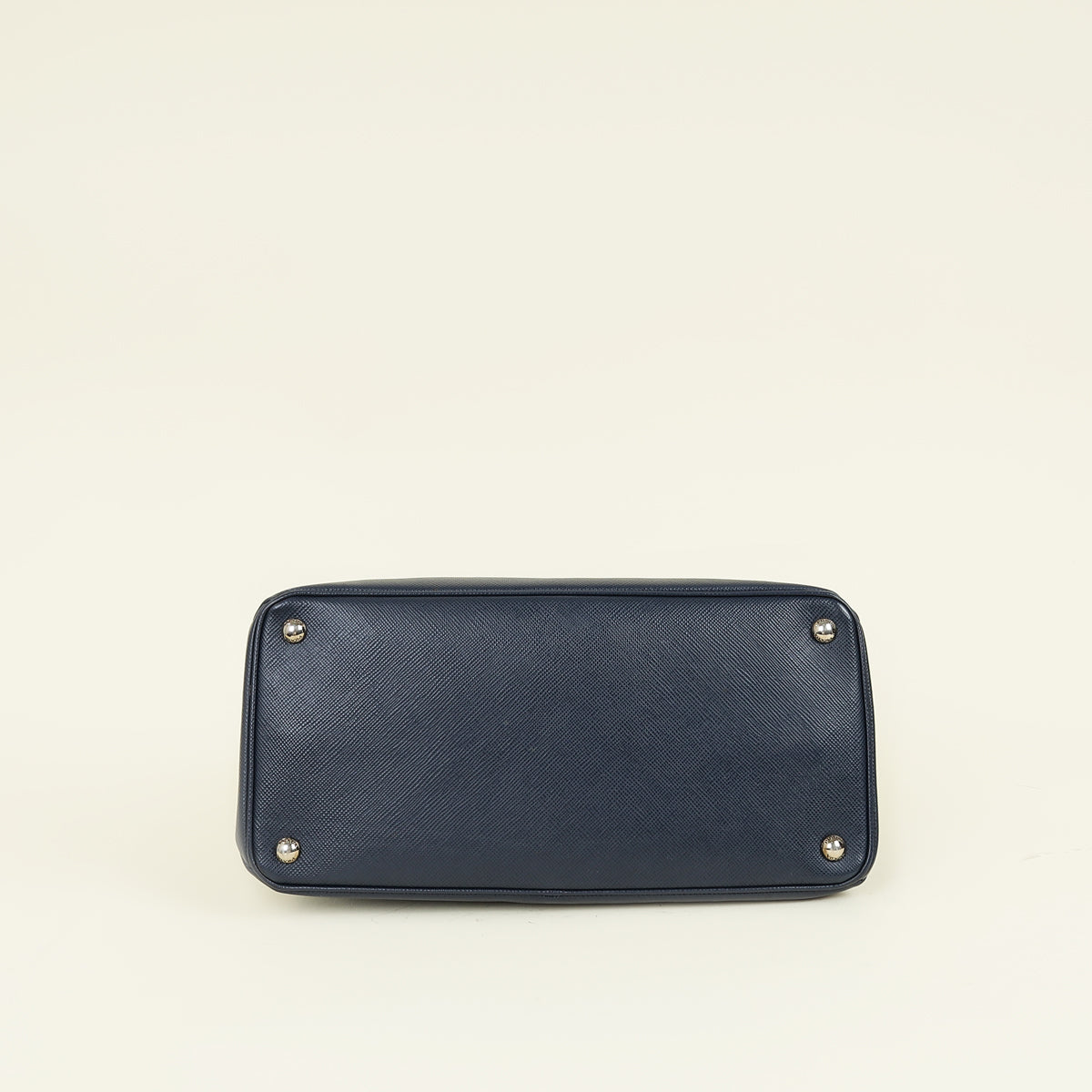 Prada Navy Cuir Turnlock Twin Tote Bag – THE CLOSET