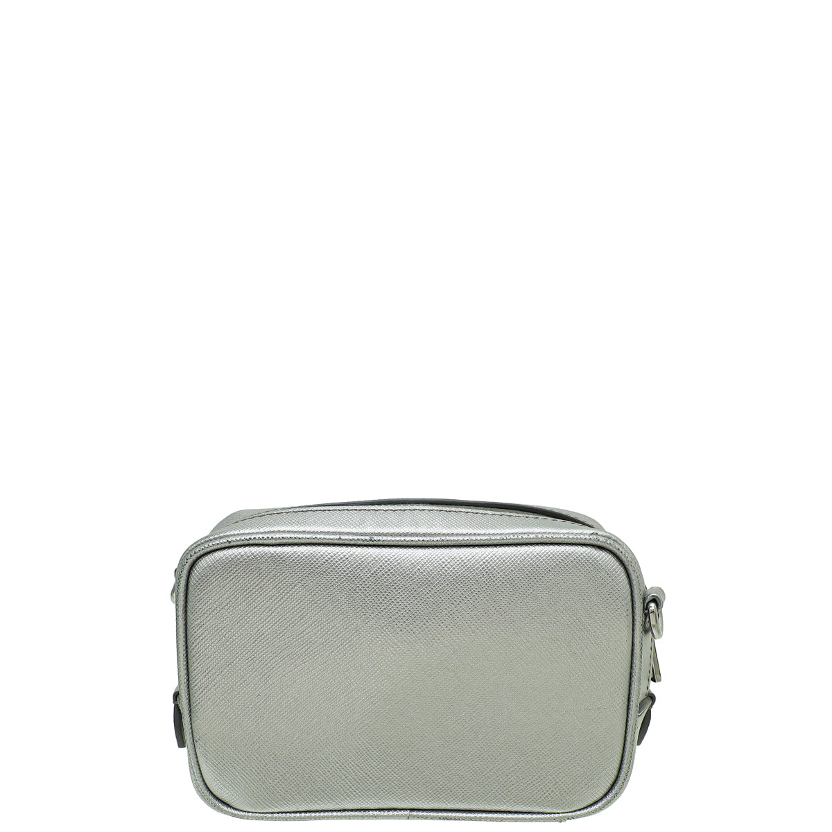 Prada Metallic Silver Mini Camera Crossbody Bag – THE CLOSET