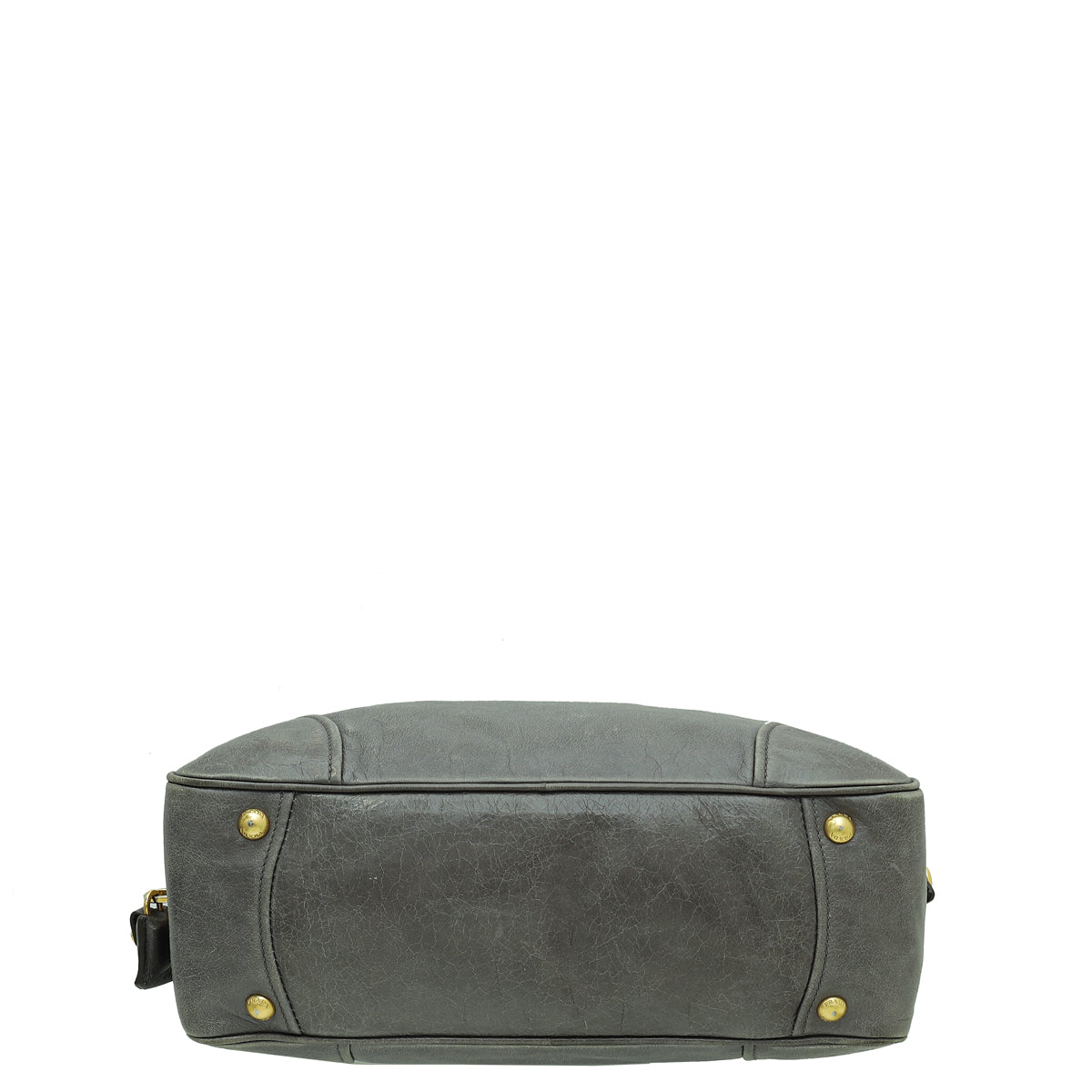 Prada Grey Vitello Shine Bauletto Bag – THE CLOSET