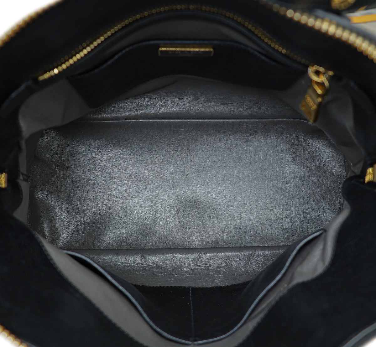 Prada Black Cuir Dome Satchel Bag