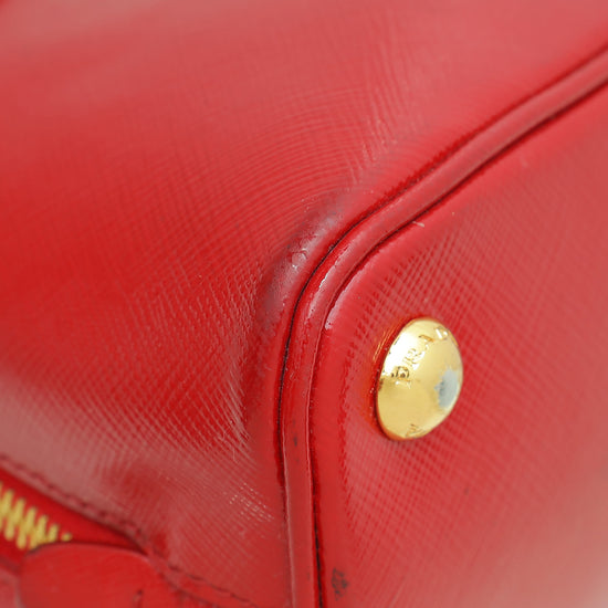 Prada Red Vernice Promenade Small Bag