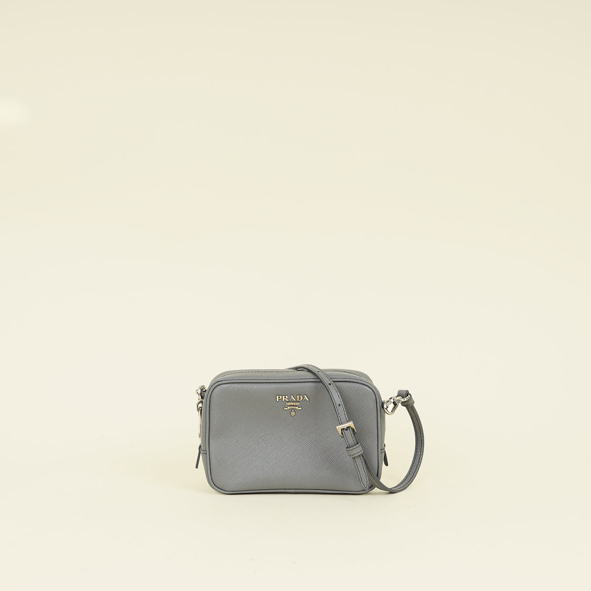 Prada Grey Mini Camera Crossbody Bag – THE CLOSET