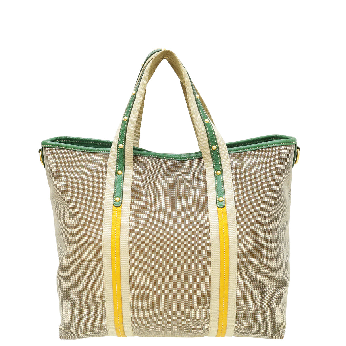 Prada Tricolor Logo Jacquard Convertible Tote Bag