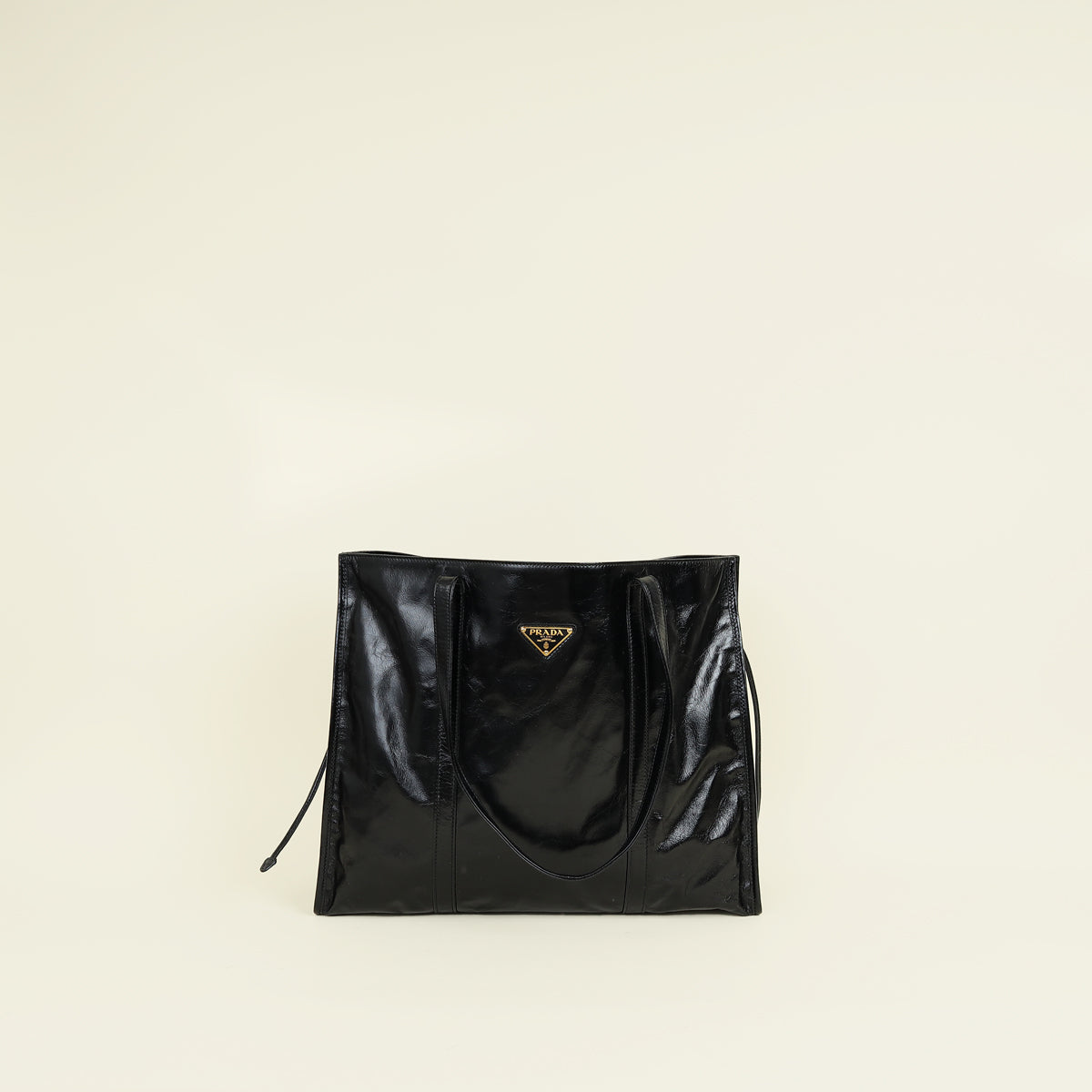 Prada Black Large Logo Tote Bag – THE CLOSET