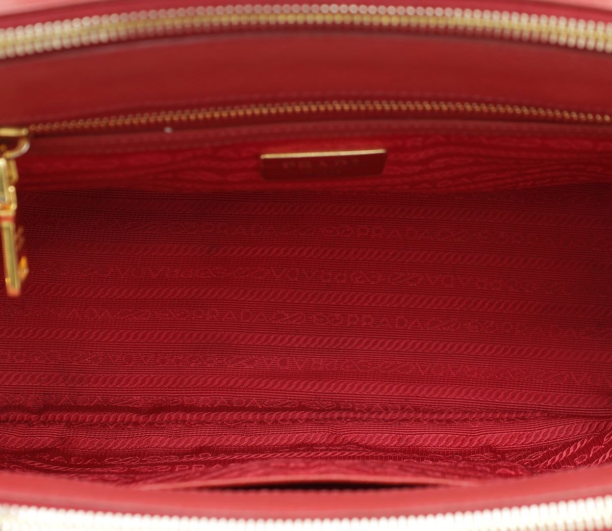 Prada Red Galleria Tote Bag