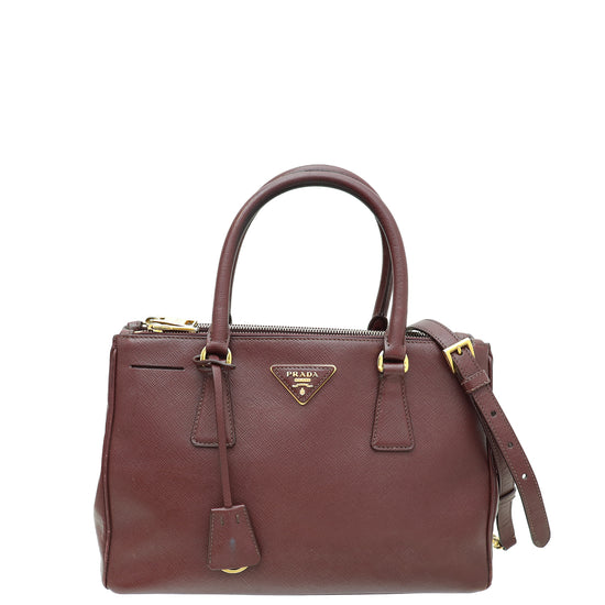 Prada Burgundy Lux Galleria Medium Bag