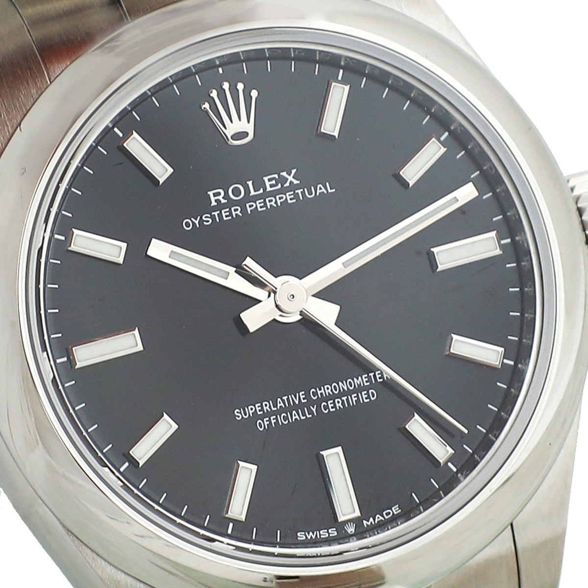 Rolex ST.ST Oyster Perpetual Black Dial 31mm Watch