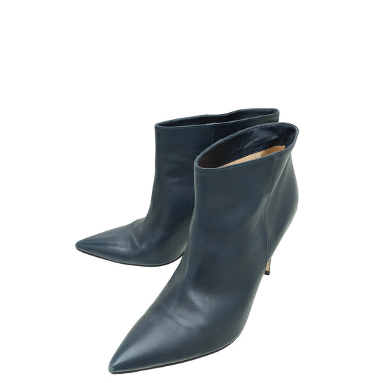 Gianvito Rossi Navy Ankle High Boots 40