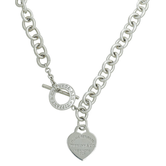 Tiffany & Co Sterling Silver Return to Tiffany Heart Tag Necklace