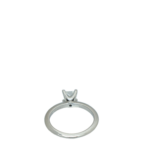 Tiffany & Co Platinum Princess Cut Diamond Engagement Ring 49