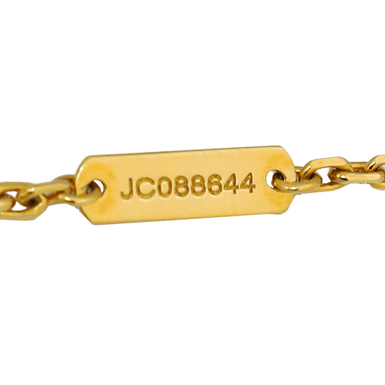 Van Cleef & Arpels 18K Yellow Gold 1 Motif Magic Alhambra Long Necklace