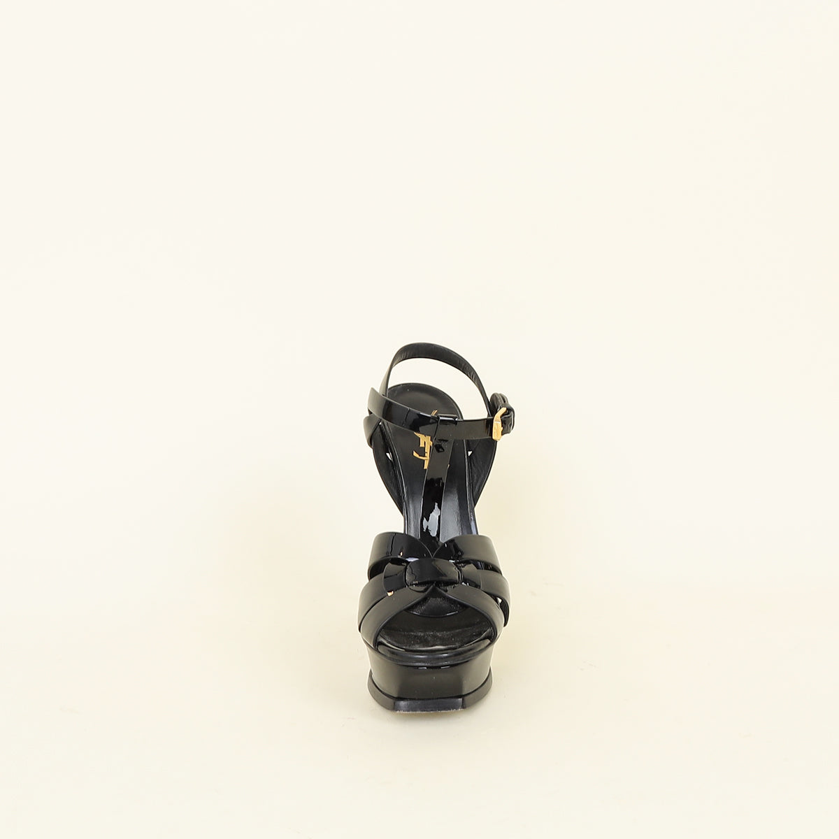 YSL Black Tribute Sandal 36 – THE CLOSET