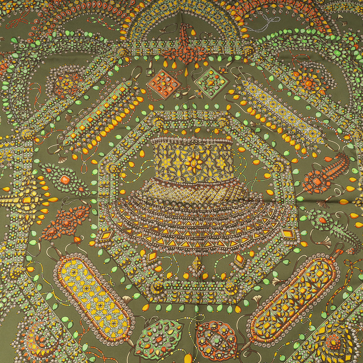 Hermes Multicolor Parures Des Maharajas Silk Scarf 90 – THE CLOSET