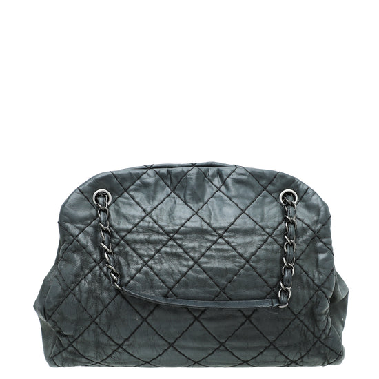 Chanel Black Just Mademoiselle Bowler Medium Bag