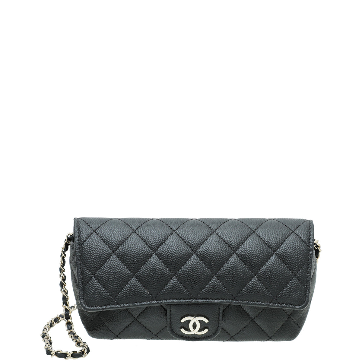 Chanel Black CC Glasses Case With Chain – THE CLOSET
