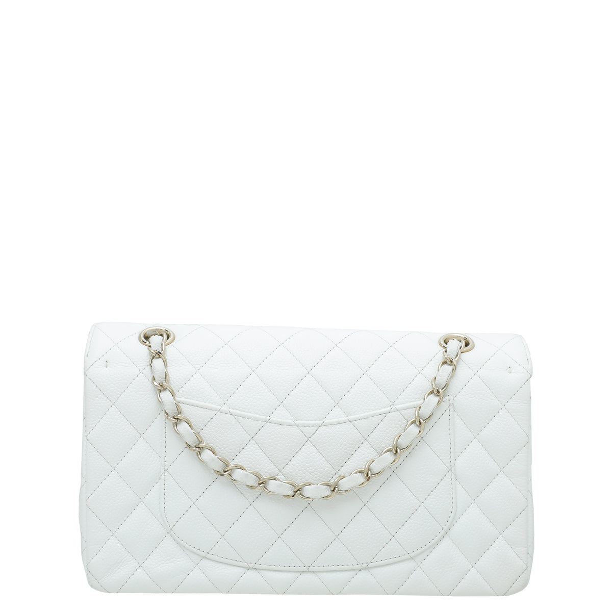 Chanel White Classic Double Flap Medium Bag – THE CLOSET