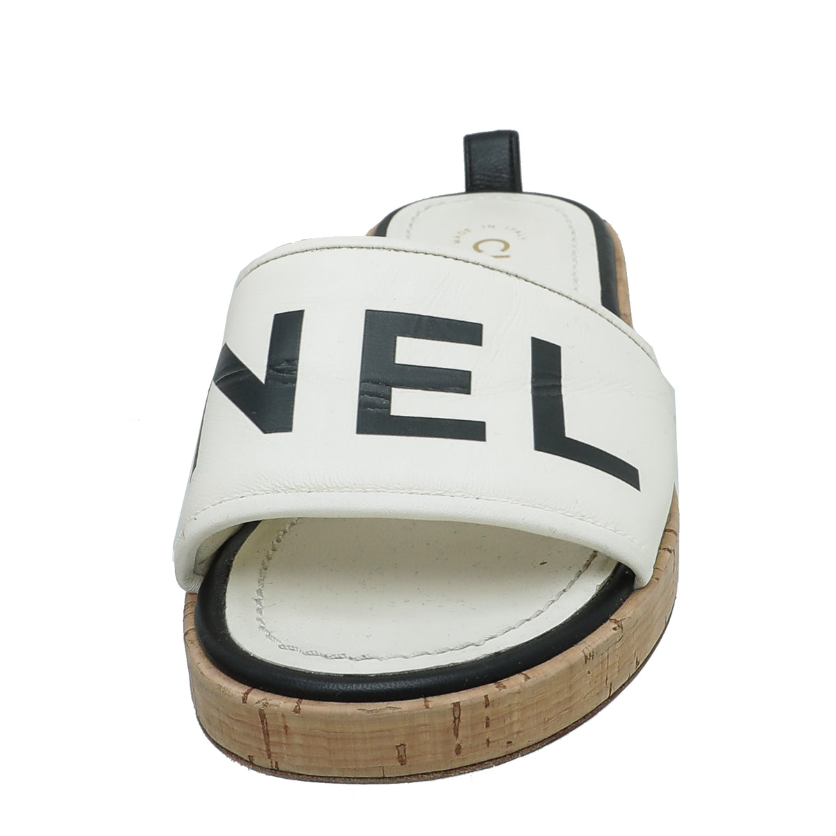 Chanel White Chanel Logo Mules Sandals 37 – THE CLOSET